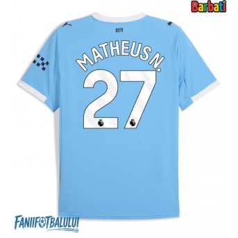 Manchester City Matheus Nunes #27 Tricou Fotbal Replică 2025-26 Barbati Acasa